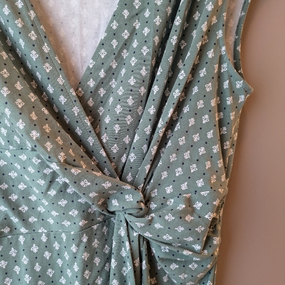 Lands' End Green Polka Dot Dress - Picture 6 of 11